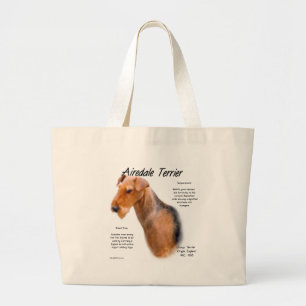 Grand Tote Bag Airedale Terrier Histoire
