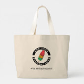 Grand Tote Bag Ajouter votre entreprise Logo Site Web Adresse Emp (Dos)