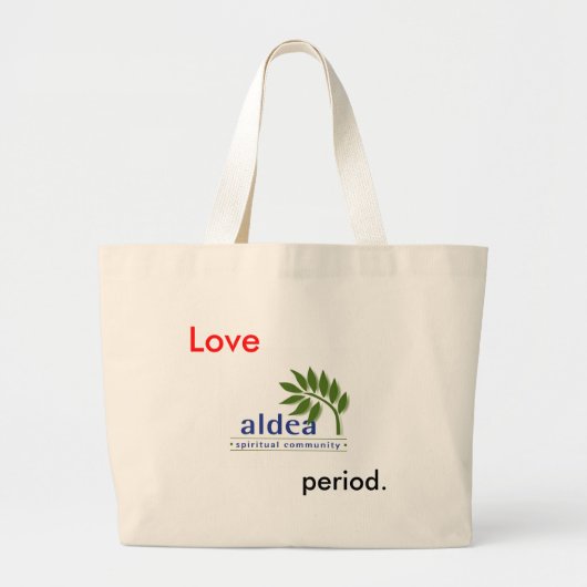 Grand Tote Bag Aldea_logo_color, amour, période (Devant)