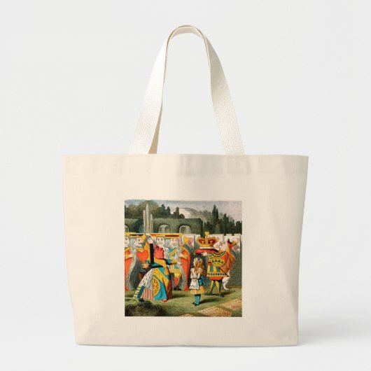 Grand Tote Bag Alice à Wonderland (Devant)