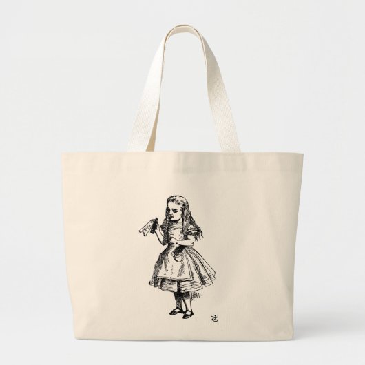 Grand Tote Bag Alice au pays des merveilles (Devant)