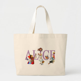 Grand Tote Bag Alice au pays des merveilles et amis