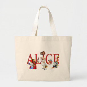 GRAND TOTE BAG ALICE AU PAYS DES MERVEILLES ET AMIS