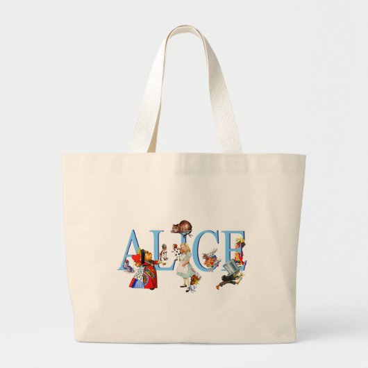 GRAND TOTE BAG ALICE IN WONDERLAND & AMIS (Devant)