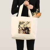 Grand Tote Bag Alice White Rabbit Classic Wonderland (Devant (produit))