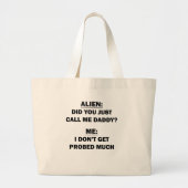 Grand Tote Bag Alien (Devant)