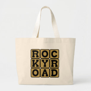 Grand Tote Bag Allée de rocailleux, saveur de crème glacée
