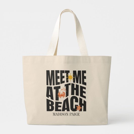 Grand Tote Bag Aloha Beach Party Crab (Dos)