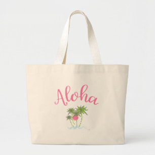 Grand Tote Bag Aloha Plages Hawaii Style été