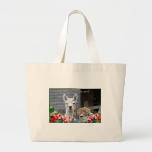 Grand Tote Bag Alpaca Christmas