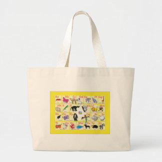 Grand Tote Bag Alphabet anglais
