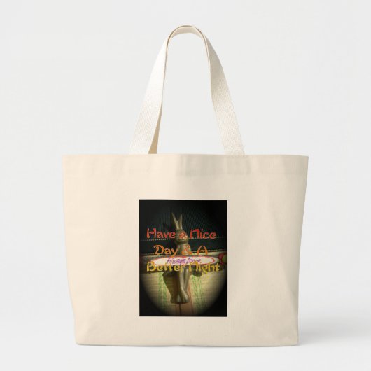 Grand Tote Bag Alwaus Love Hakuna Matata Passez une bonne journée (Devant)