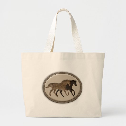 Grand Tote Bag Amants de cheval (Devant)