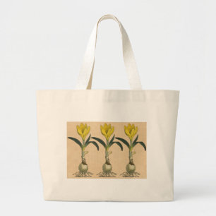 Grand Tote Bag Amaryllis Tulip Jardin Botanique Fleur