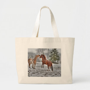 Grand Tote Bag Amateurs de chevaux Equine Ranch Horse Photo
