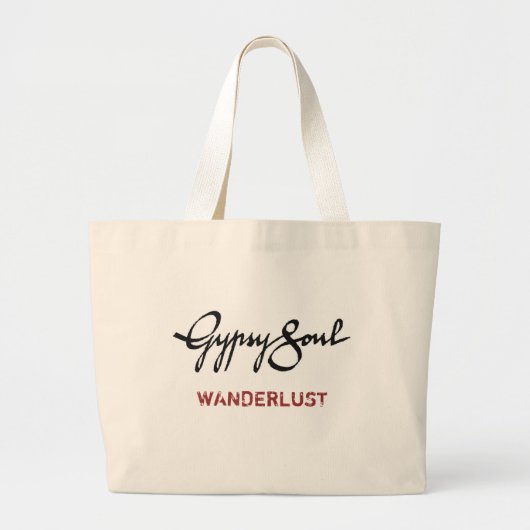 Grand Tote Bag Âme gitane fourre-tout : ENVIE DE VOYAGER (Devant)