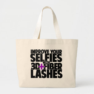 Grand Tote Bag Améliorez vos selfies avec 3d + Mèches de fibre
