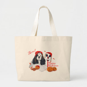 Grand Tote Bag American Cocker Spaniel Halloween