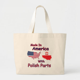 Grand Tote Bag Amérique avec pièces polonaises