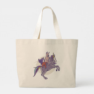 Grand Tote Bag Amis magiques Unicorne, Alpaca, Kitten, Sloth