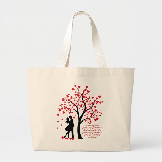 Grand Tote Bag Amour Arbre (Devant)