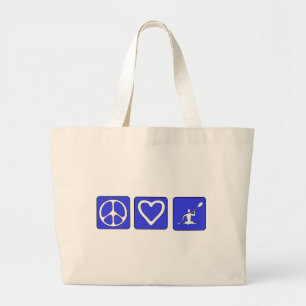 Grand Tote Bag Amour de paix Kayaking
