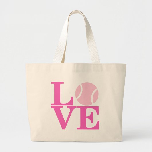Grand Tote Bag AMOUR de tennis d'as (Devant)