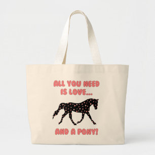 Grand Tote Bag Amour et un poney