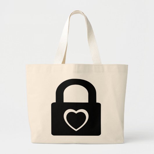 Grand Tote Bag amour fermé. (Devant)
