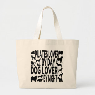 Grand Tote Bag Amoureux des chiens Pilates Lover