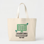 GRAND TOTE BAG AMUSANT DÉJÀ FAIT UNE FEUILLE DE CALCUL POUR CES D (Devant)