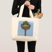 Grand Tote Bag Amusant Ostrich George Et Mignonne Ladybug (Devant (produit))