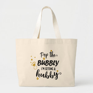 Grand Tote Bag Amusante mariée Mme Mariage Fiançailles Fête de