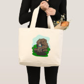 Grand Tote Bag Amusement Camping (Devant (produit))