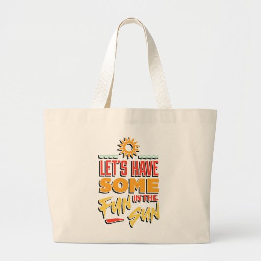 Grand Tote Bag Amusement d'été (Devant)