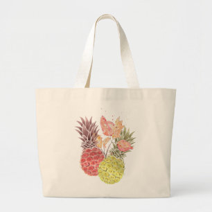 Grand Tote Bag Ananas, couple doux.