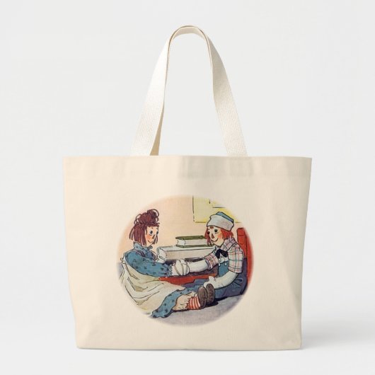 Grand Tote Bag Andy Raggedy se retrouve pour la première fois (Devant)