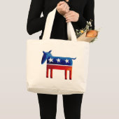 Grand Tote Bag Âne Démocrate (Devant (produit))