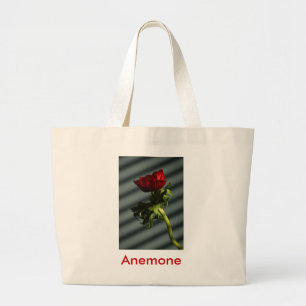 Grand Tote Bag Anémone rouge