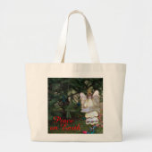 Grand Tote Bag Angel Joy Paix Sur Terre (Devant)