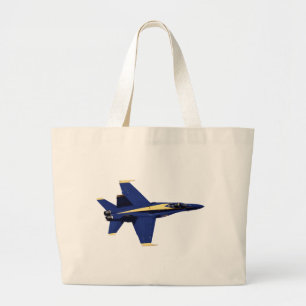 Grand Tote Bag Anges de bleu marine des USA en vol à la semaine