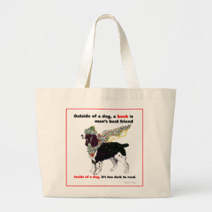 Grand Tote Bag Anges de livre du springer spaniel de Gulliver