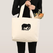 Grand Tote Bag animaux drôles (Devant (produit))
