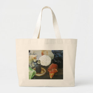 Grand Tote Bag Animaux spirituels, cristaux et encens