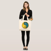 Grand Tote Bag Année du Dragon d'eau (Devant (modèle))