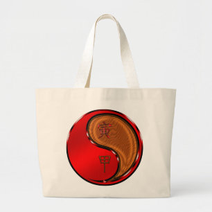 Grand Tote Bag Année du Tigre de Bois