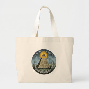 Grand Tote Bag Annuit Coeptis - l'oeil qui regarde