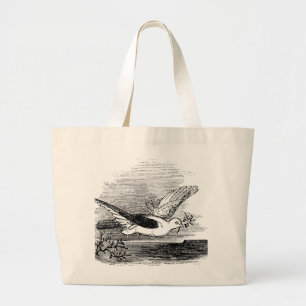 Grand Tote Bag Antique Dove avec Branche d'Olivier
