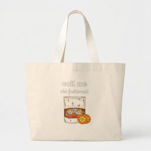 Grand Tote Bag Appelez-moi vieux mode