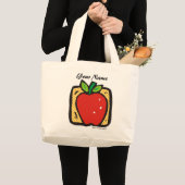 Grand Tote Bag Apple frais (Devant (produit))